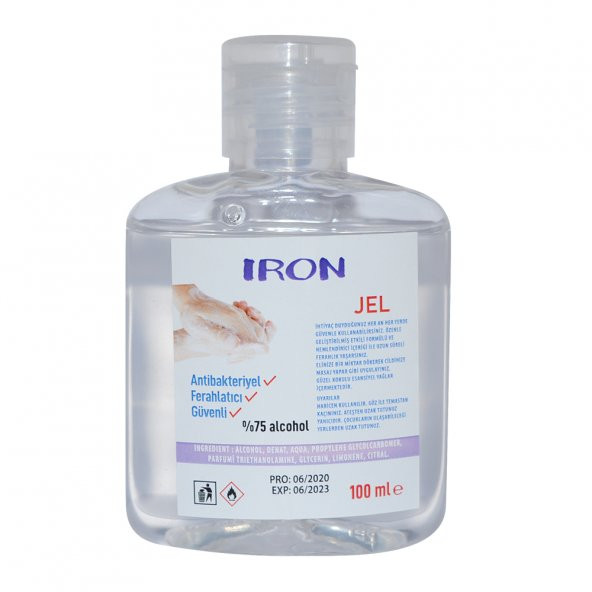 IRON El Ve Cilt Dezenfektanı Sıvı 100 ML 75 Derece x 1 Adet