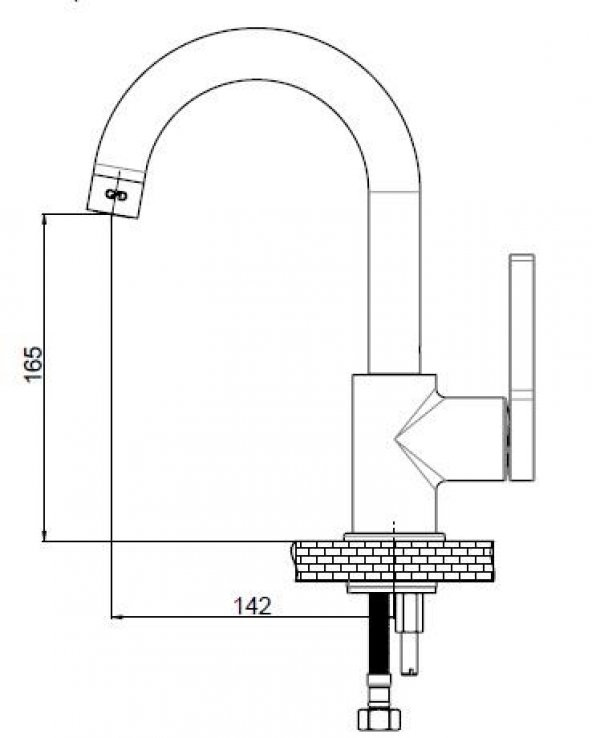 GİLDO TEK GÖVDE LAVABO BATARYASI - 3