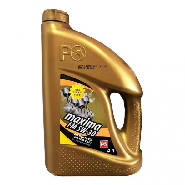 Petrol Ofisi Maxima Fm 5W-30 4 Lt Tam Sentetik Motor Yağı