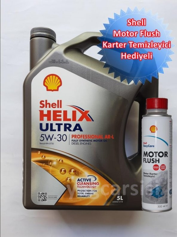 SHELL HELİX ULTRA PRO AR-L 5W30 5 LİTRE RN 0720-ACEA C4