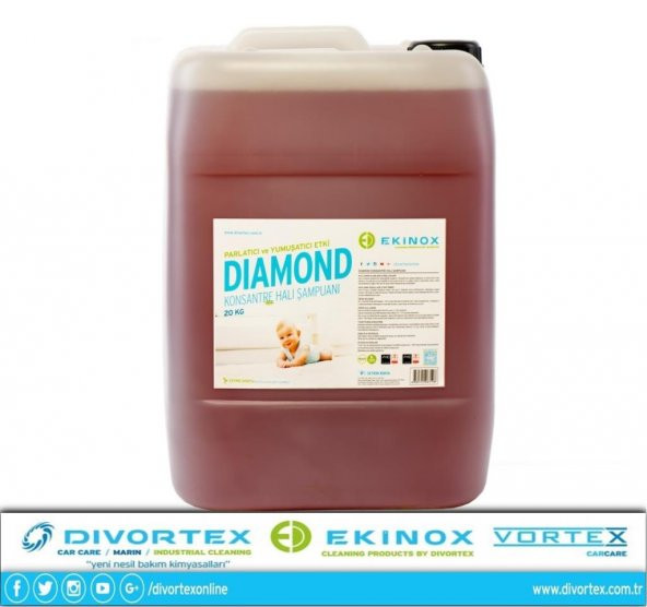 Ekinox Diamond Konsantre Halı Şampuanı 20 kg.