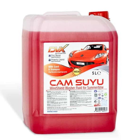 Divortex Şampuanlı Yazlık Cam Suyu 5 lt