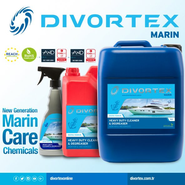 Divortex Marin Yatlar İçin Ağır Kir ve Yağ Sökücü 3 lt. - 2