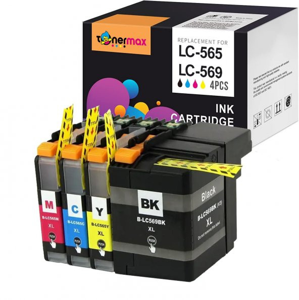 Brother MFC-J2510 Muadil Kartuş Set / Brother LC565XL LC569XL Muadil Kartuş Set