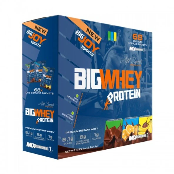 BigJoy Big Whey Protein 2244 Gr 68 Saşe Çilekli