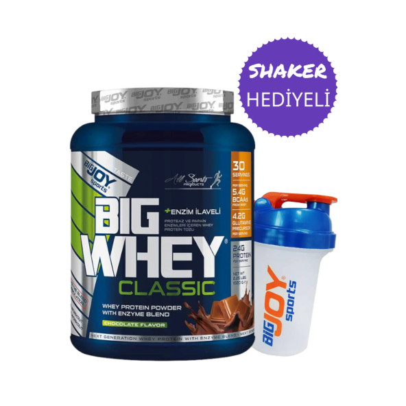 Big Joy Big Whey Classic Whey Protein Tozu 1020 GR +Shaker