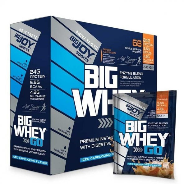 Big Joy Big Whey Go Protein 2070 Gr 68 Saşe (AROMA SEÇENEKLİ)