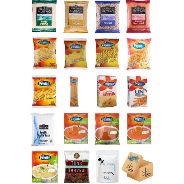 Ramazan Paketi Ramazan Kumanya Yardım Erzak Kolisi 19 Parça 4 nolu Paket