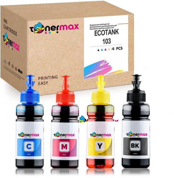 Epson EcoTank L3111 Mürekkep / Epson EcoTank 103 Muadil Mürekkep Set