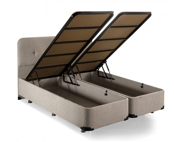 Luna Baza Başlık Yatak Takımı - 140x190 cm Çift Kişilik Ortopedik Yatak Seti Sağlamlaştırılmış Baza - 3
