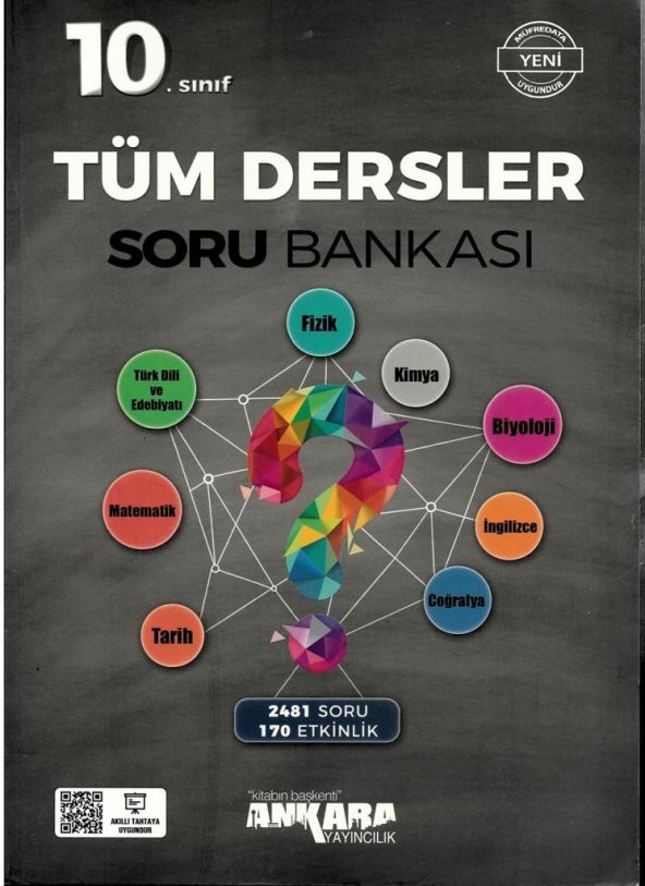 Ankara Yayıncılık 10. Sınıf Tüm Dersler Soru Bankası 2021