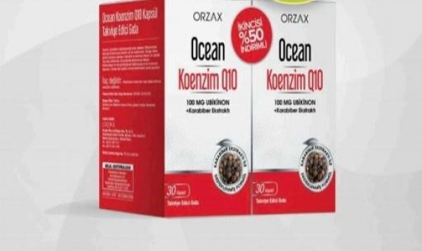 Ocean Koenzim Q10 30 Kapsül (İkili Paket)