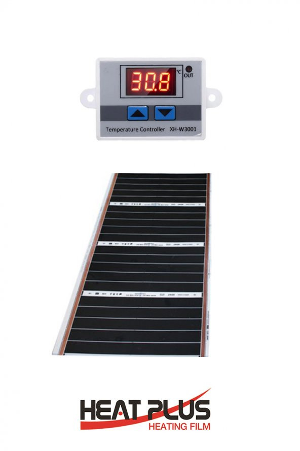 Heat Plus Dijital Termostatlı Halı Altı Karbon Isıtıcı Film 80x100