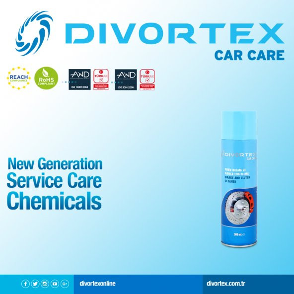 Divortex Fren Balata Temizleme Spreyi 500 ml.x 3 Adet - 2