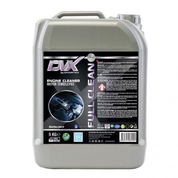 Divortex Full Clean Motor Temizleme  Sıvısı 5 kg.