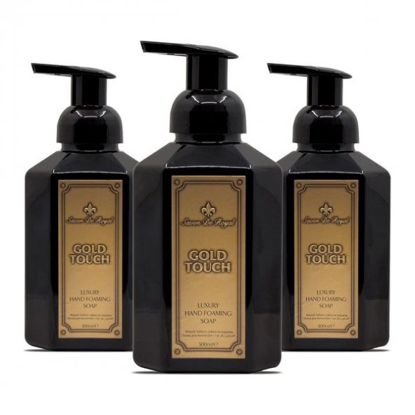 Savon De Royal Luxury Vegan Köpük Sabun Gold Touch 3 x 500 ml