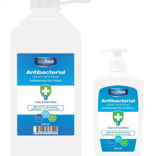 Deep Fresh Antibakteriyel Sıvı Sabun 2,5 lt & 500 ml