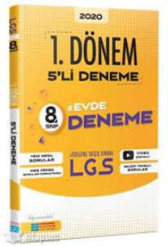 Everest - 8.Sınıf LGS 1. Dönem 5 li Evde Deneme Sınavı