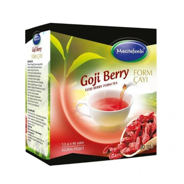 Mecitefendi Goji Berry Form Bitki Süzen Poşet Çay 40 x 1.5 G