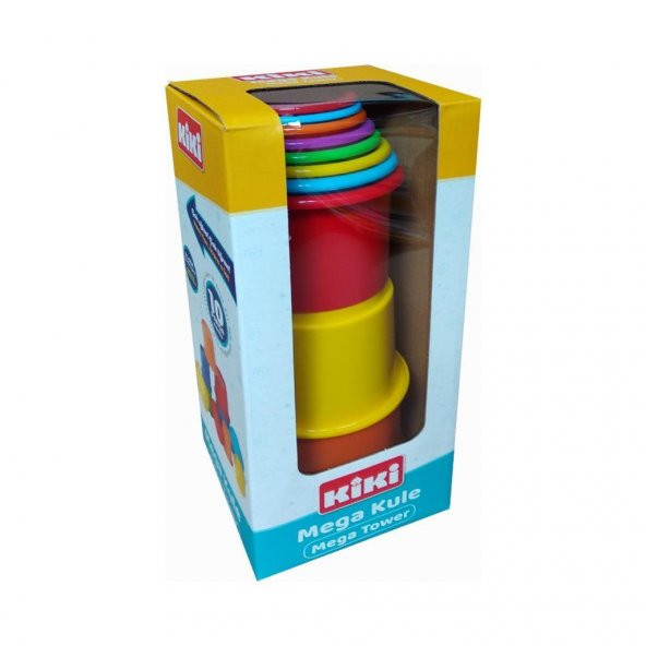 ERDEM KİKİ MEGA KULE EĞİTİCİ OYUNCAK 10 PARÇA AE-1610