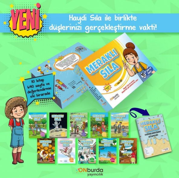 Meraklı Sıla 10 Kitap Okuma Seti +9 Yaş Zafer İşçi - Onburda