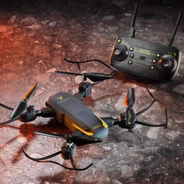 Corby CX014 Zoom Voyager Katlanabilir 720P Kameralı Smart Drone - 5