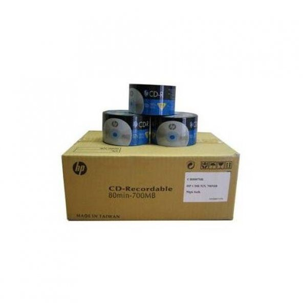 HP BOŞ CD-R 700MB BOŞ CD 50li 1 Koli (12 Paket,600 Adet)