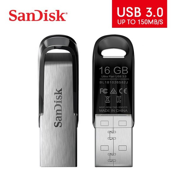 SanDisk USB Bellek Ultra Flair 16GB USB Flash Bellek