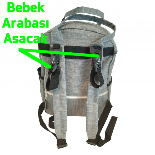 Veletto Su Geçirmez 10 Bölmeli Anne Bebek Bakım Çantası - 3