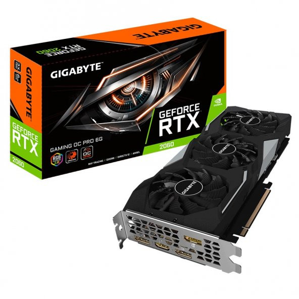 GIGABYTE RTX2060 6GB GAMING GV-N2060GAMINGOC PRO-6GD GDDR6 192bit HDMI DP PCIe 16X v3.0 - 1