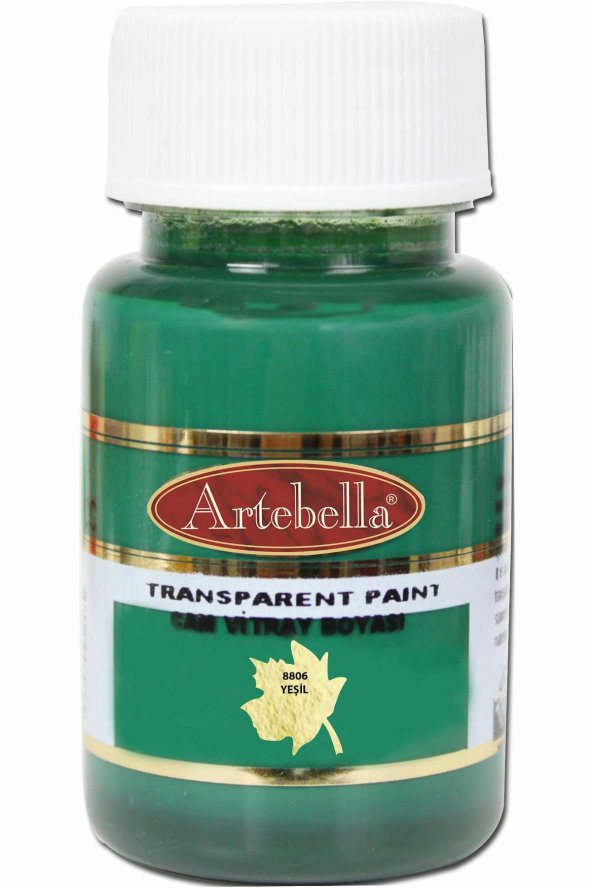 Artebella Transparan Cam Vitray Boyası 880650 Yeşil 50 ml - 2