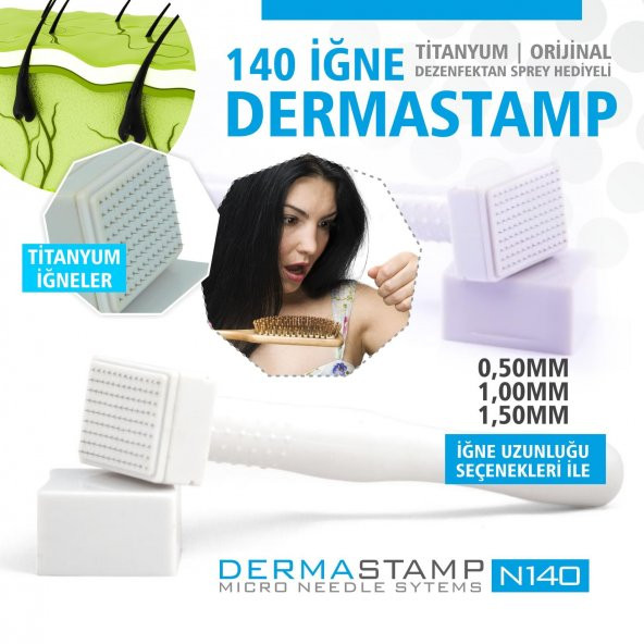 140 İĞNE 0,75MM İĞNE UZUNLUĞU DERMASTAMP -DERMA STAMP SAÇ VE YÜZ BÖLGESİ - TEMİZLEME ÜRÜNÜ HEDİYELİ! - 4