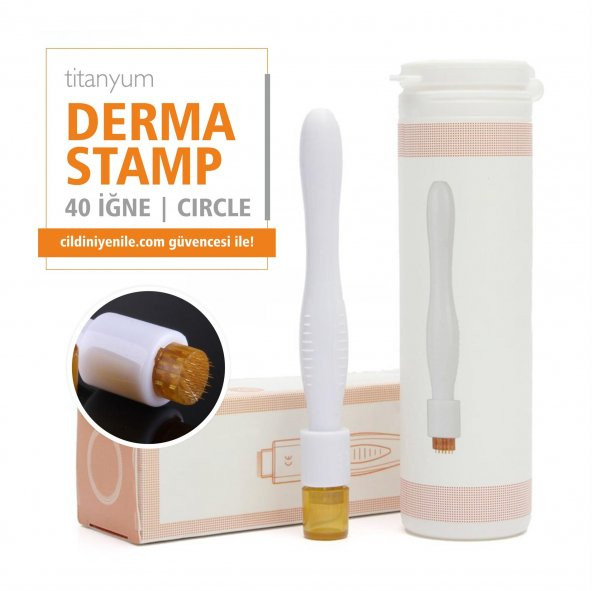 40 İĞNE DERMASTAMP CIRCLE DERMASTAMP-ÖZEL MİNİ BAŞLIK TEMİZLEME ÜRÜNÜ HEDİYELİ!