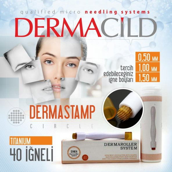 40 İĞNE DERMASTAMP CIRCLE DERMASTAMP-ÖZEL MİNİ BAŞLIK TEMİZLEME ÜRÜNÜ HEDİYELİ! - 3