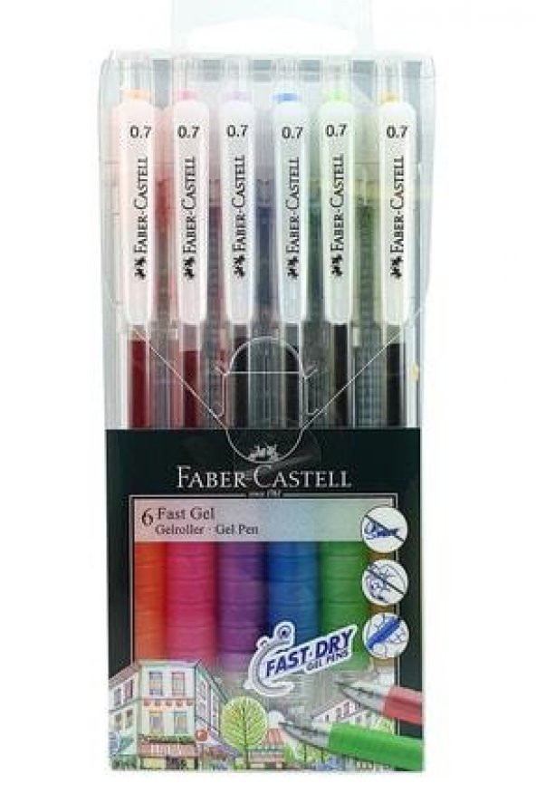 Faber - Castell Fast Jel 6lı Poşet