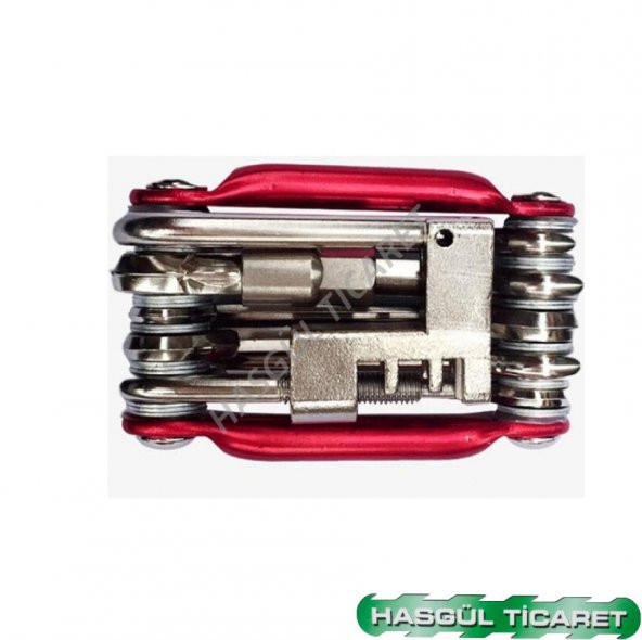 Hsgl bisiklet bakım bisiklet tamir alet takımı, anahtar, tornavida zinciri, 17 fonsiyonlu - 2