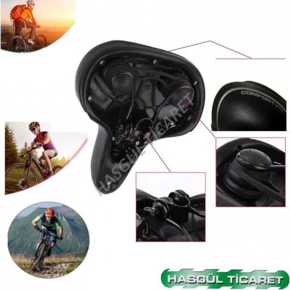 HSGL BİSİKLET YUMUŞAK KONFORLU SELE  SELLE  ELASTOMER YAYLI - 4