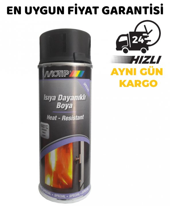Motip Isıya Dayanıklı Siyah Boya 400 ML (690°C) - 1