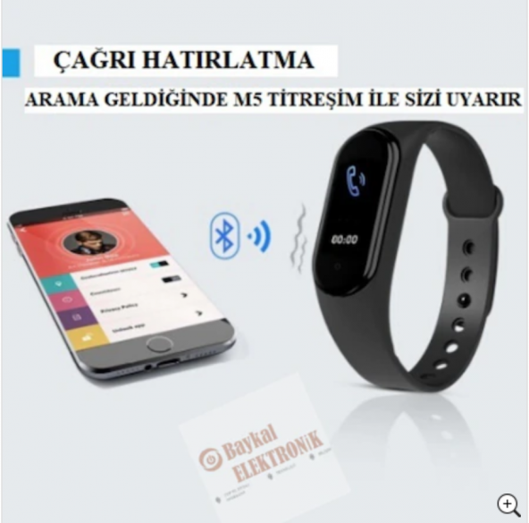 M5 Akıllı Bileklik Akıllı Saat Band Arama Konuşma Özellikli Saat - 3