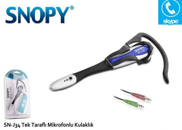 Snopy SN-J34 Tek Taraflı Mikrofonlu Kulaklık - 5