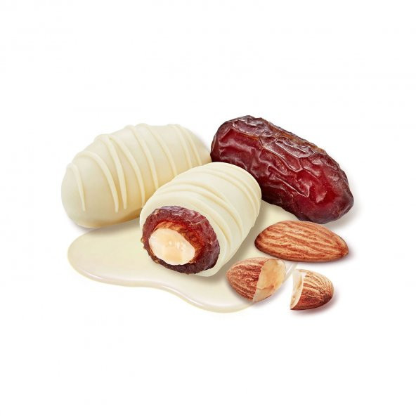 Vodi Beyaz Çikolatalı Bademli Hurma 500 gr