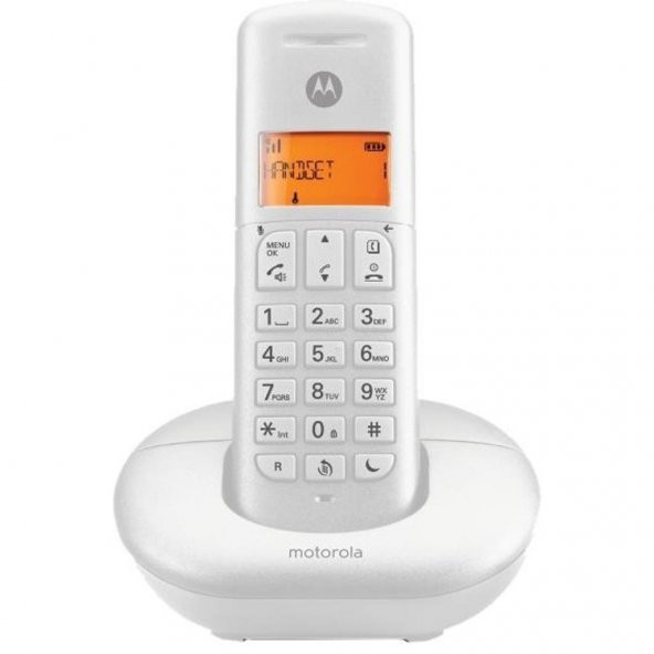 Motorola E201 Dect Telsiz Telefon Beyaz
