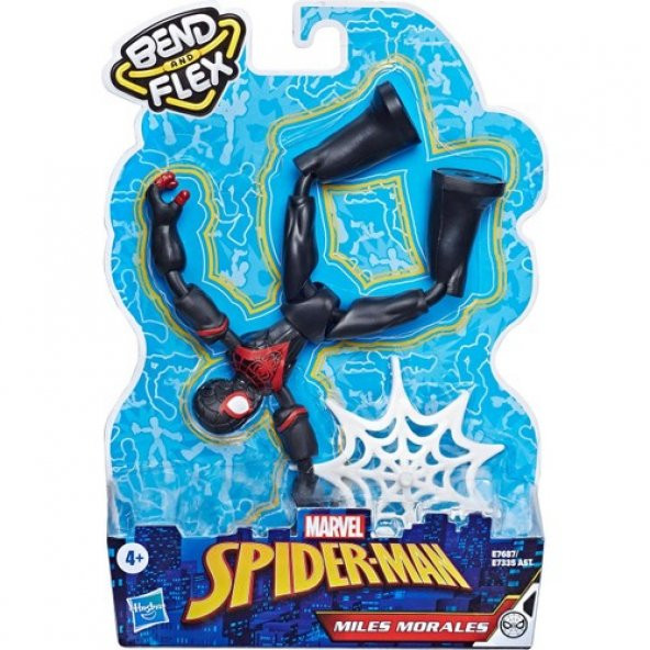 Spiderman BEnd & Flex Miles Morales Figür