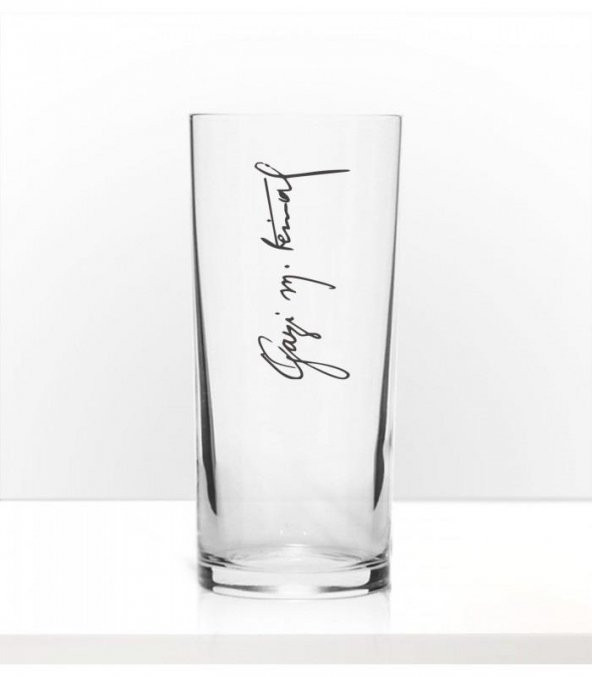 Gazi Mustafa Kemal İmzalı 2li Rakı Bardak