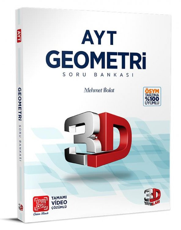 3D AYT Geometri Soru Bankası Video Çözümlü