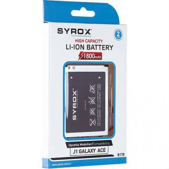 Samsung J1 GALAXY ACE Batarya Syrox B178