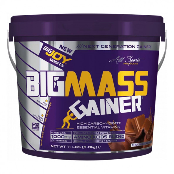 +2 Hediye Big Joy Big Mass 5000 Gr Gainer Karbonhidrat Tozu