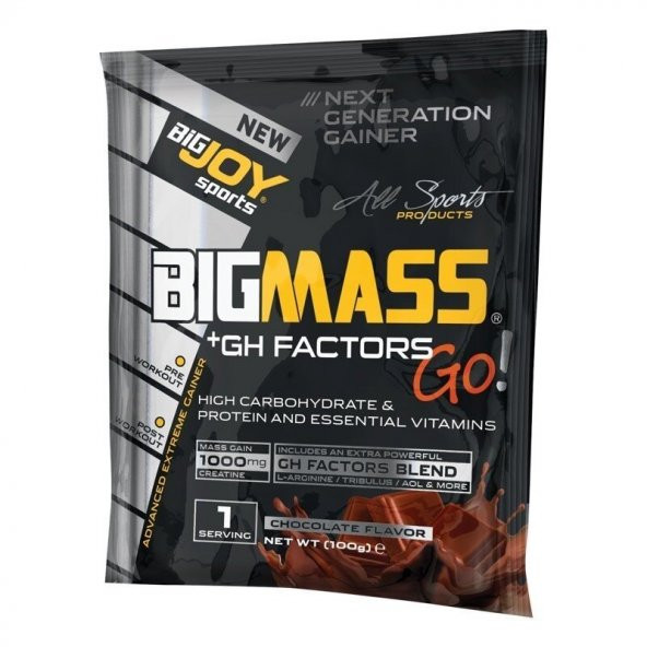+3 Hediye Big Joy Big Mass +GH Factors Go 5000 Gr 50 Saşe Gainer (HIZLI KARGO) - 2