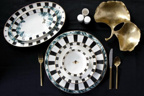 Porland Palms 60 Parça 12 Kişilik Yemek Takımı - Resim 2