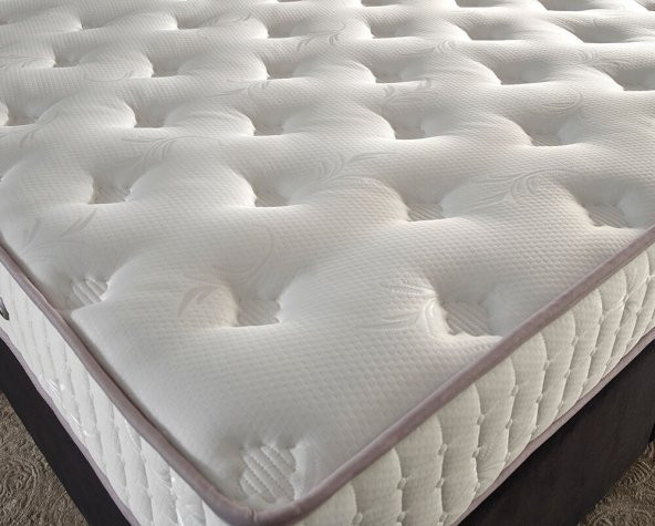 Niron Juliette 140x190 cm Çift Kişilik Lüks Yatak Seti - Siyah Kumaş Baza, Başlık ve Yatak Takımı - 7